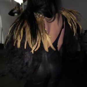 Elegant Black and Gold Women's Jacket